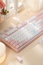 Bàn phím cơ AKKO 3108RF V3 Piano Sweet Frost Pink (Hotswap/USB Type-C/Wireless/No Led)