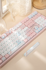 Bàn phím cơ AKKO 3108RF V3 Piano Sweet Frost Pink (Hotswap/USB Type-C/Wireless/No Led)
