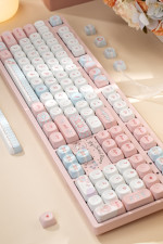 Bàn phím cơ AKKO 3108RF V3 Piano Sweet Frost Pink (Hotswap/USB Type-C/Wireless/No Led)