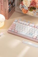 Bàn phím cơ AKKO 3108RF V3 Piano Sweet Frost Pink (Hotswap/USB Type-C/Wireless/No Led)