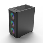 Vỏ Case Kenoo ESPORT M300-3F Black ( kèm 3Fan )