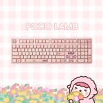 Bàn phím cơ AKKO 3108RF V3 Poco Family - POCO LAMB Frost Pink (Hotswap/USB Type-C/Wireless/No Led)