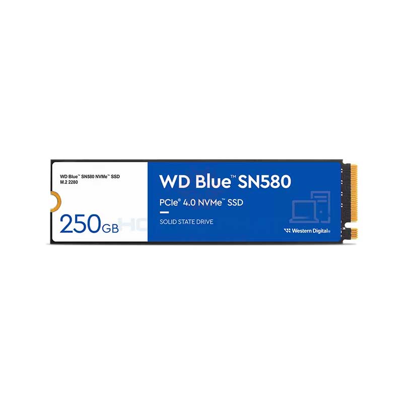 SSD Western Blue 250GB SN580 NVMe PCIe Gen4x4 (WDS250G3B0E)