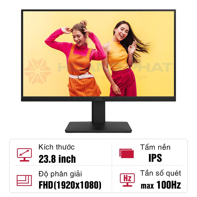 Màn hình AOC IPS 24B20JH2 23.8-inch 100Hz