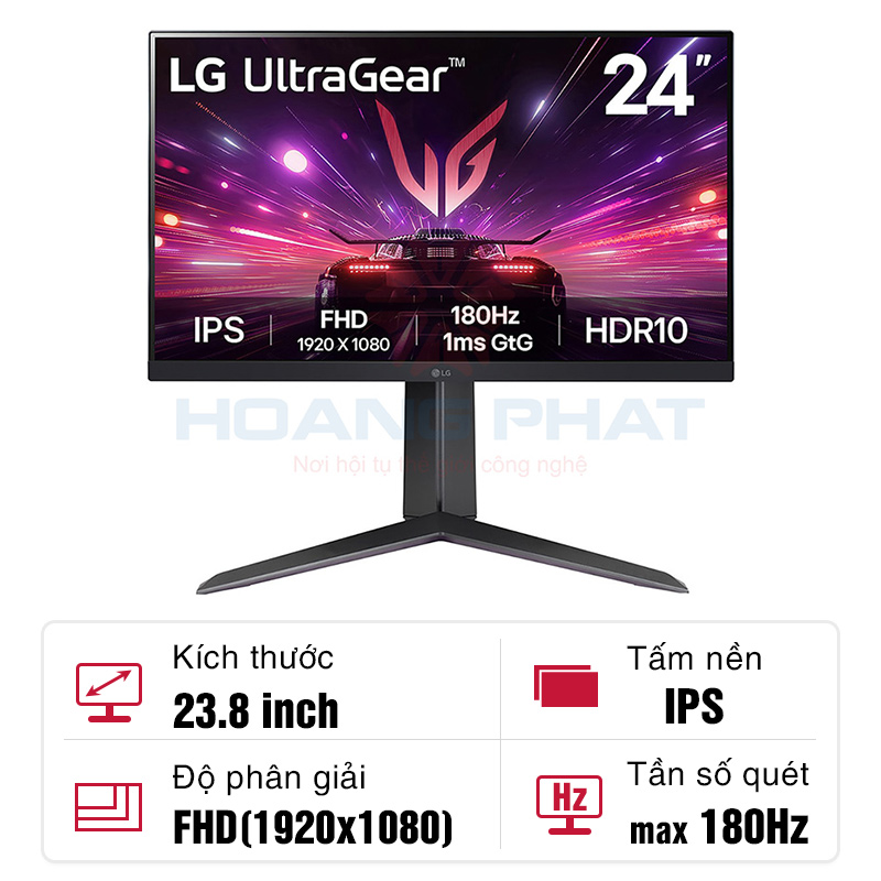 Màn hình LG UltraGear 24GS65F-B 23.8-inch IPS 180Hz