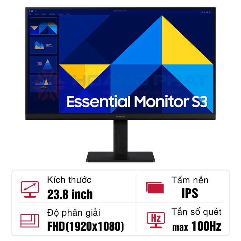 Màn hình Samsung LS24D300GAEXXV 23.8 inch IPS 100Hz