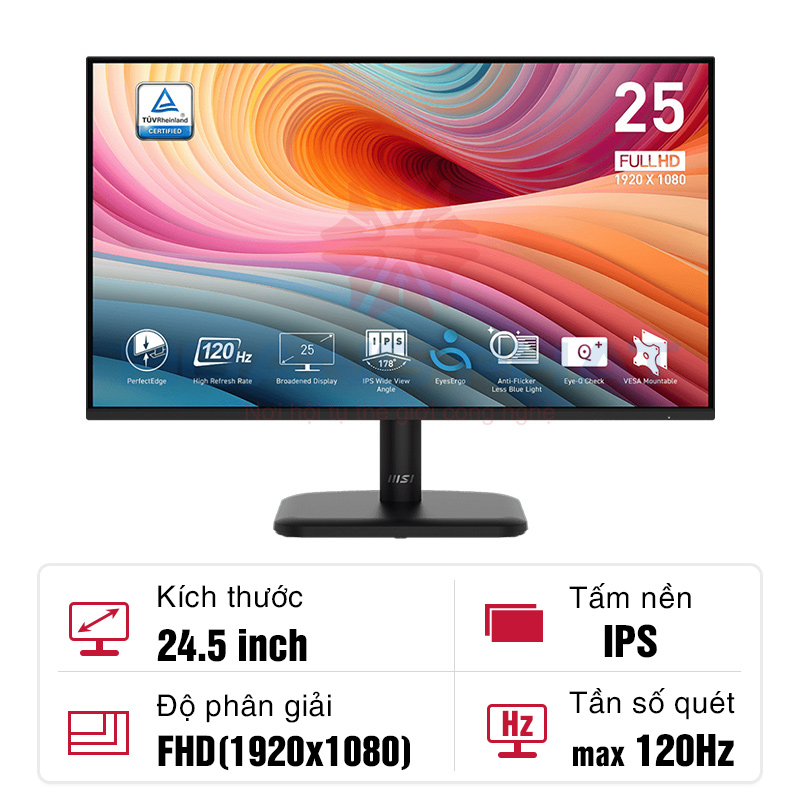 Màn hình MSI PRO MP251L E2 24.5-inch IPS 120Hz