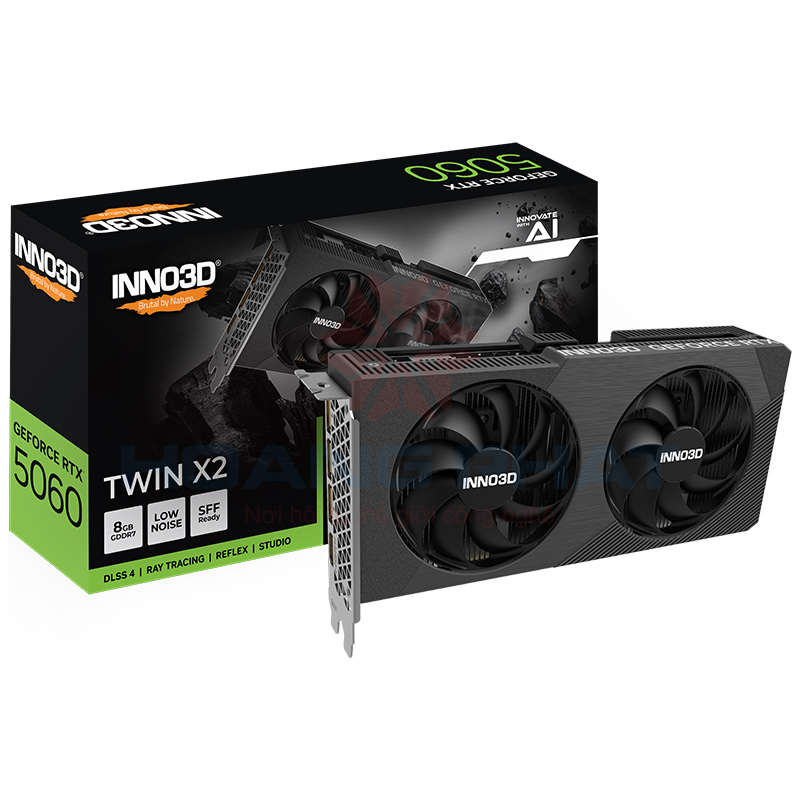 Card màn hình INNO3D GeForce RTX 5060 TWIN X2 8G GDDR7