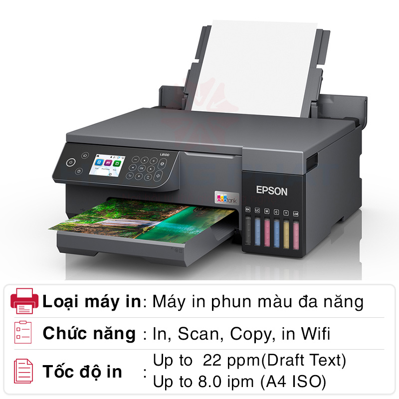 Máy in phun màu Epson đa năng L8100