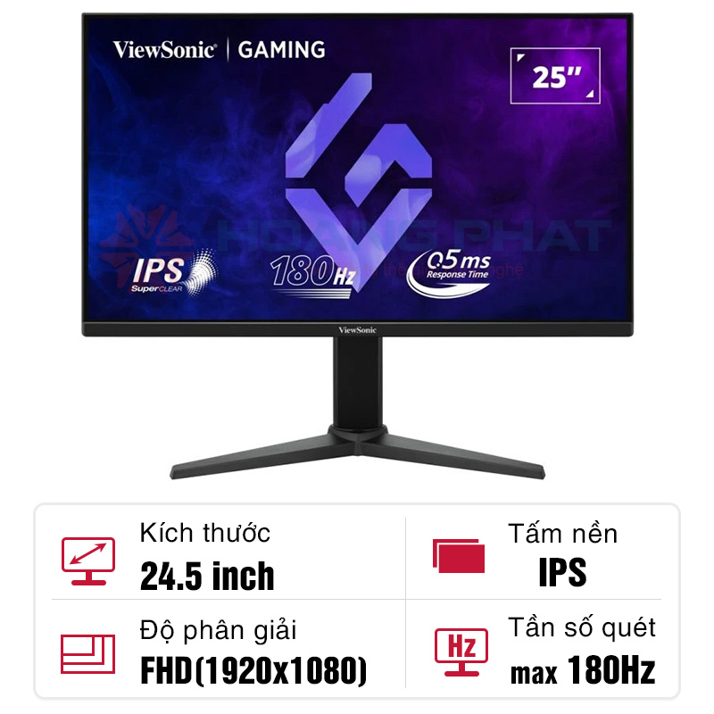 Màn hình ViewSonic VX2528J 24.5-inch IPS 180Hz