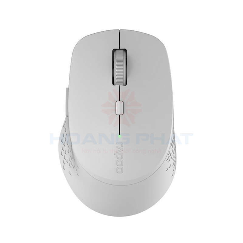 Mouse Rapoo M300 Silent màu xám trắng (Wireless, Bluetooth)