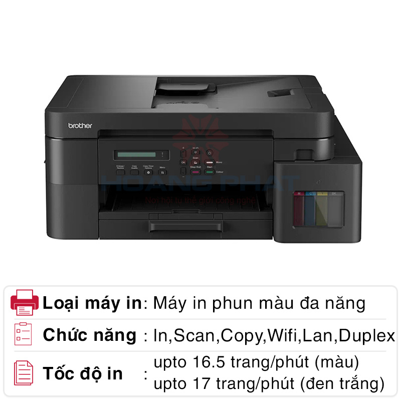 Máy in phun màu Brother đa năng DCP-T830DW