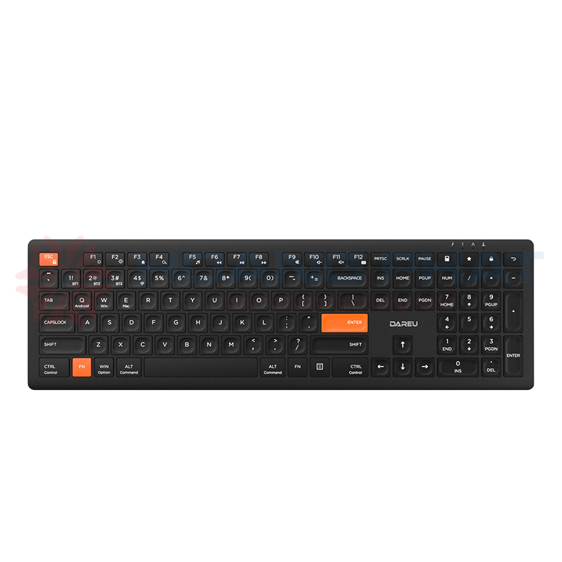 Keyboard DareU LK150D Black Orange (Dual Mode)