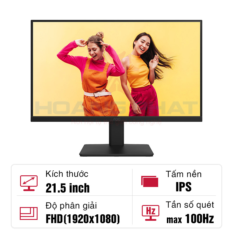 Màn hình AOC IPS 22B20JH2/74 21.5-inch 100Hz
