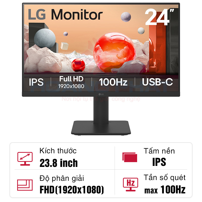 Màn hình LG 24MS570B-B 23.8-inch IPS 100Hz