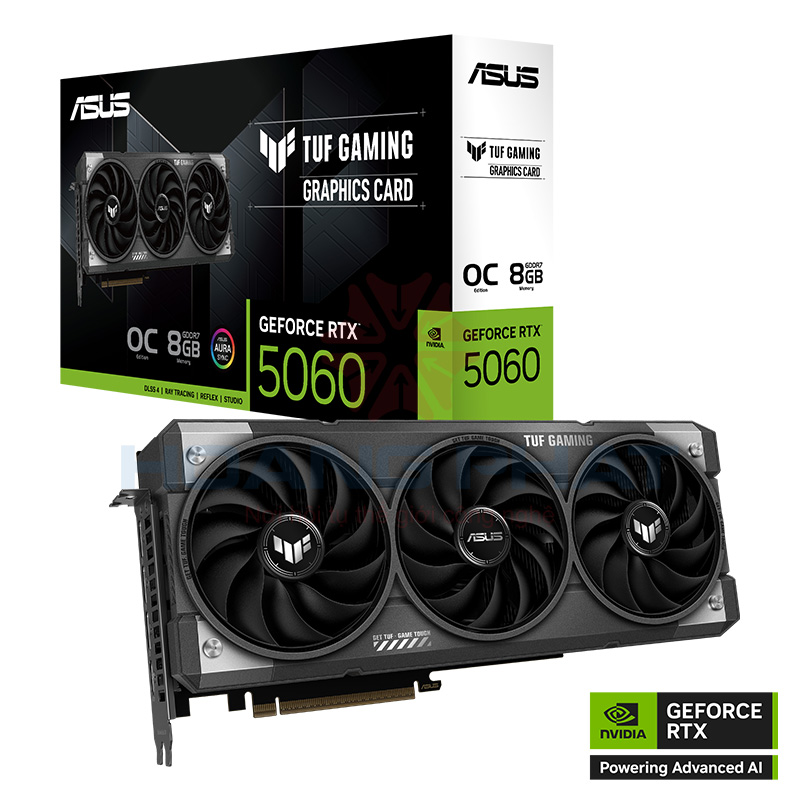 Card màn hình ASUS TUF Gaming RTX 5060 8GB GDDR7 OC (TUF-RTX5060-O8G-GAMING)