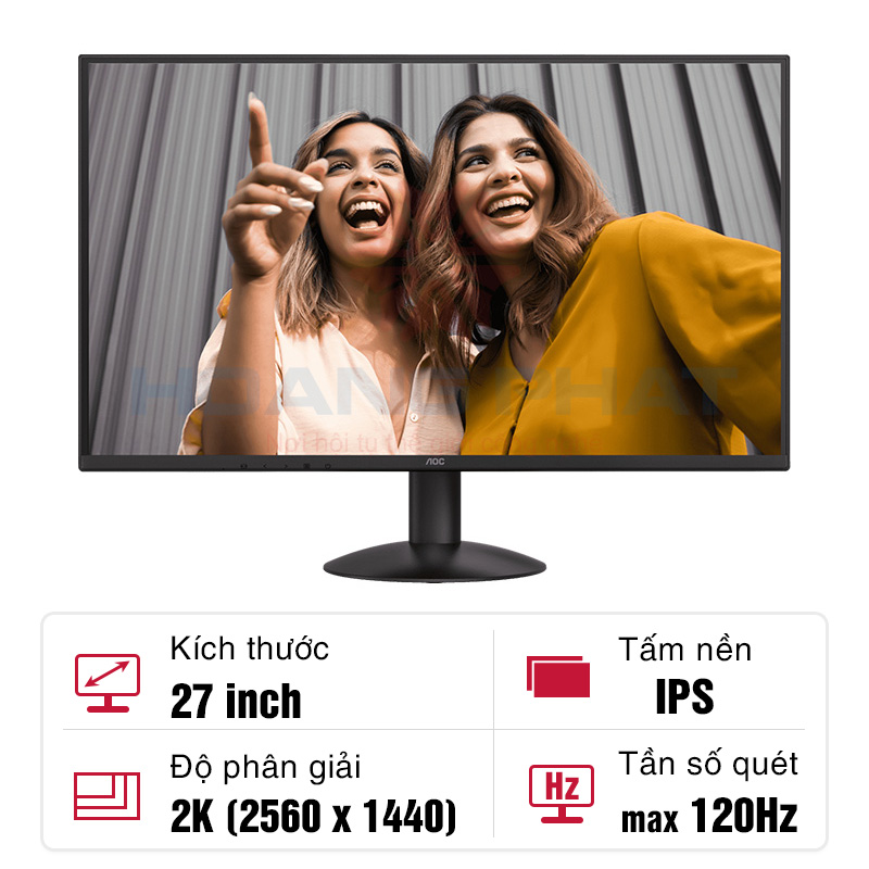 Màn hình AOC IPS Q27B30S3/71 27-inch 2K 120Hz