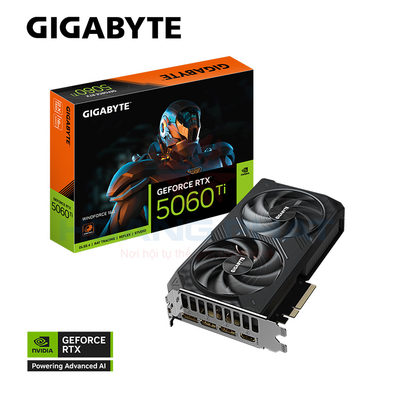 Card màn hình Gigabyte RTX 5060 Ti WINDFORCE 16GB GDDR7 (GV-N506TWF2-16GD)