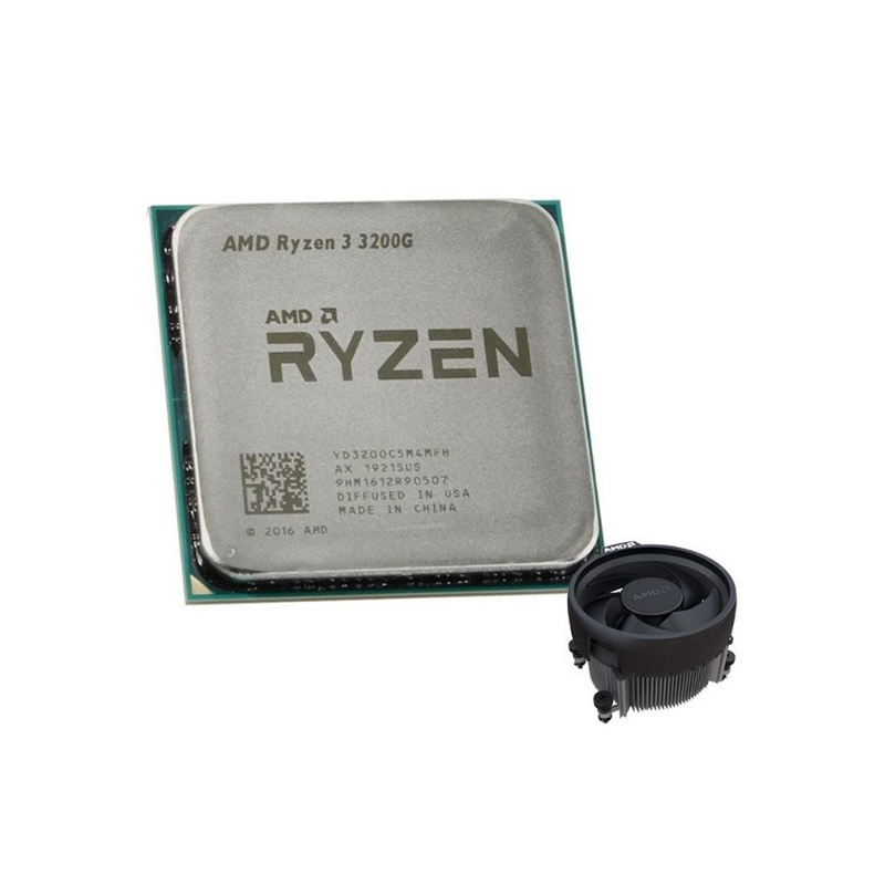 CPU AMD Ryzen 3 3200G MPK (Socket AM4 - 4 Cores - 4 Threads - Base 3.6Ghz - Turbo 4.0GHz)(Tray + Fan)