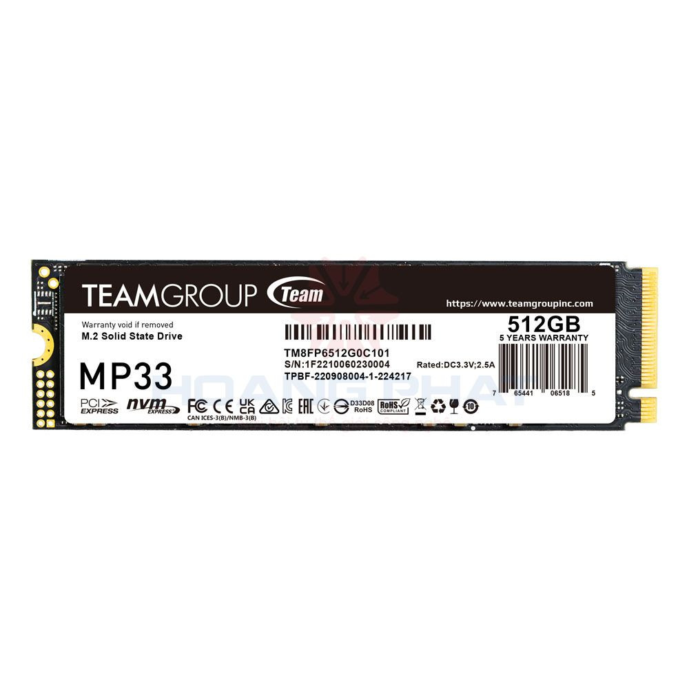 SSD TEAMGROUP 512GB MP33 M.2 PCIe Gen 3x4