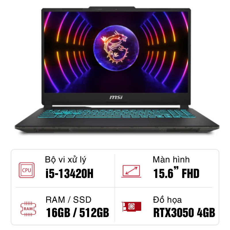 MSI Cyborg 15 A13UC - 2088VN
