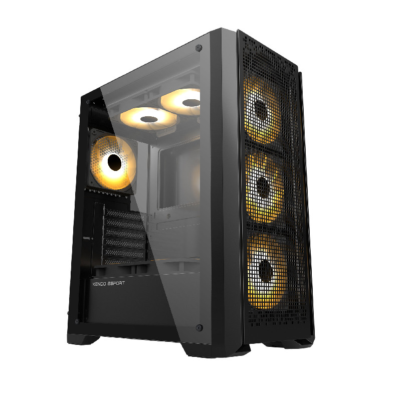 Vỏ Case Kenoo ESPORT AF241-3F Black ( kèm 3Fan )