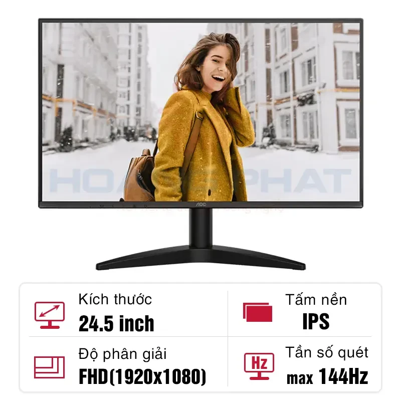 Màn hình AOC IPS 25B36X 24.5-inch 144Hz