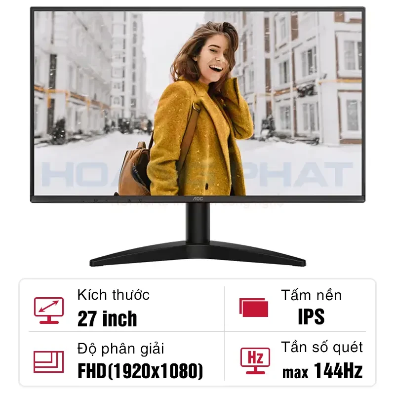 Màn hình AOC IPS 27B36X 27-inch 144Hz