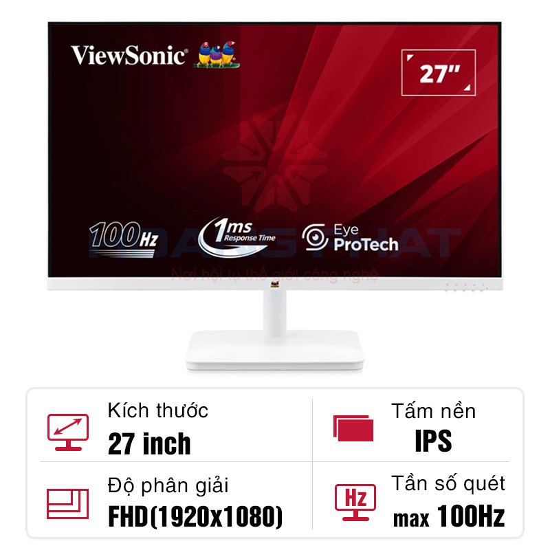 Màn hình ViewSonic VA2732-H-W-2 27-inch IPS 100Hz